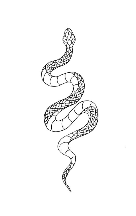 snake tattoo template